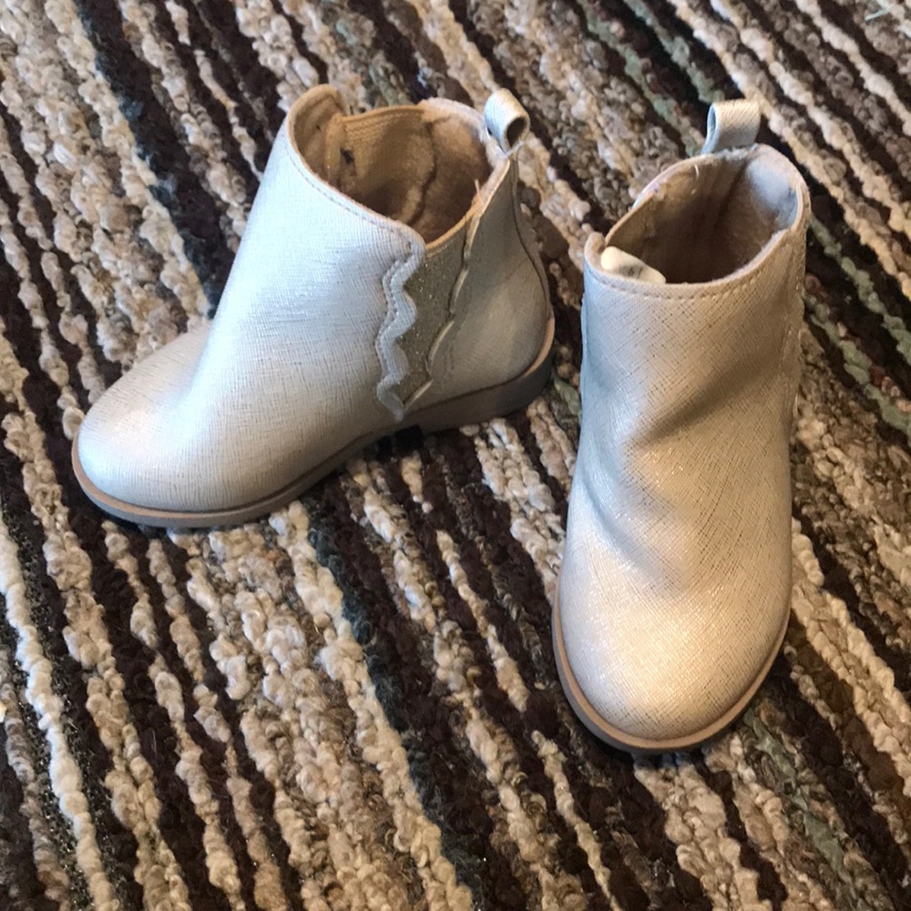 Toddler 6c Sparkly gold boots